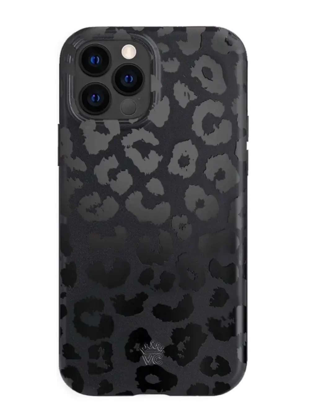 Velvet Caviar - Black Leopard Print Protective iPhone Case (iPhone 13 PRO)
